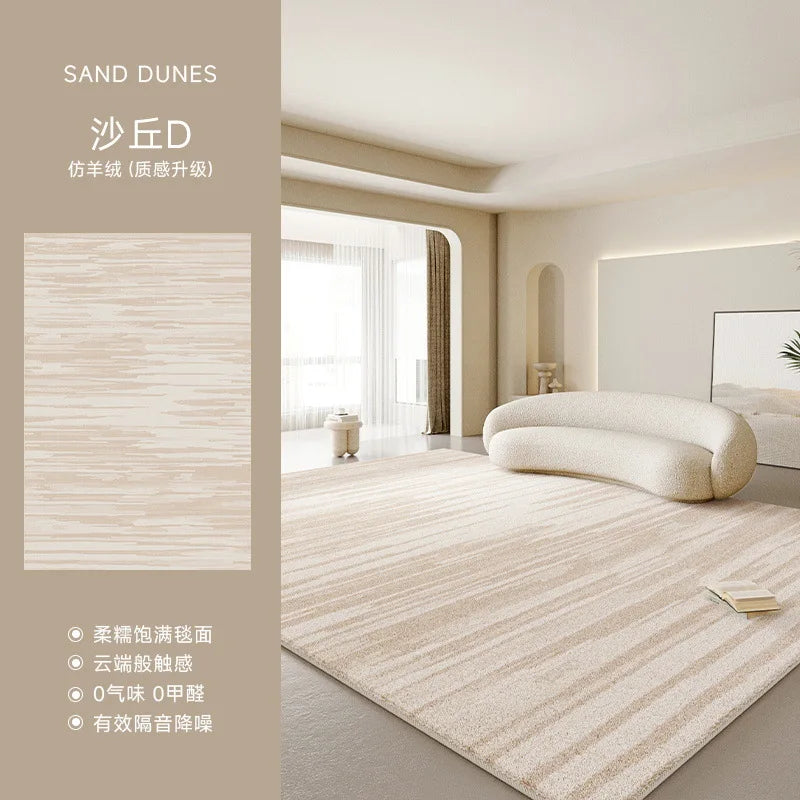 Super Soft Shaggy Rug Faux Wool Carpet for Living Room & Bedroom Extra Thick Non-Slip Long Narrow Floor Mat Plush Bedside Rug