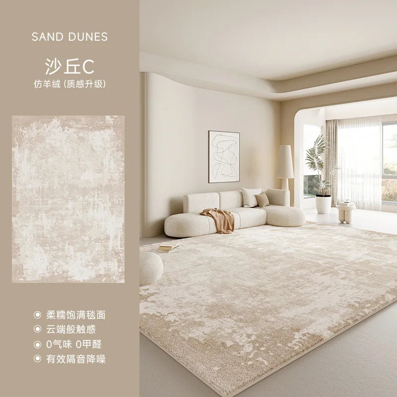 Super Soft Shaggy Rug Faux Wool Carpet for Living Room & Bedroom Extra Thick Non-Slip Long Narrow Floor Mat Plush Bedside Rug