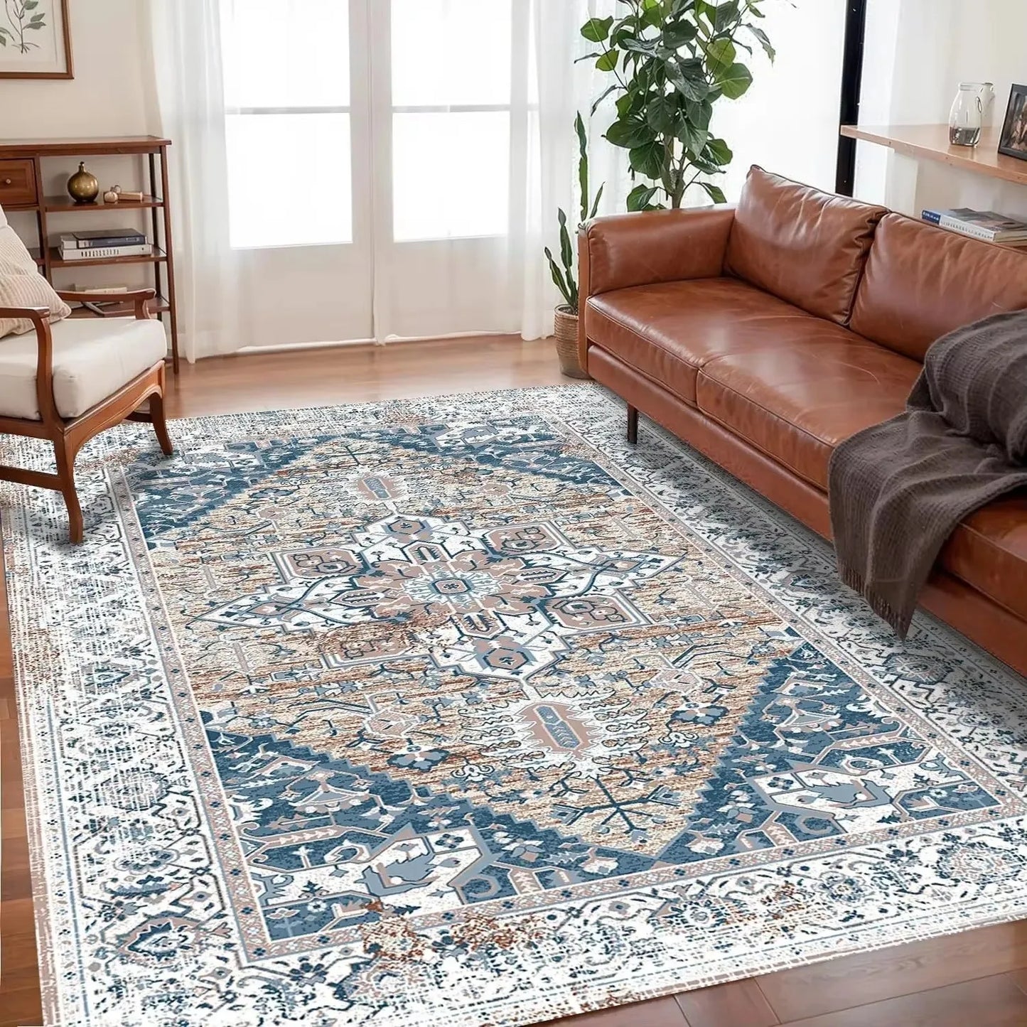 Bohemian Living Room Area Rugs Anti Slip Carpet for Living Room ,Floor Bedroom Big Size Rugs, Sofa Mats, Study,Home Decoration