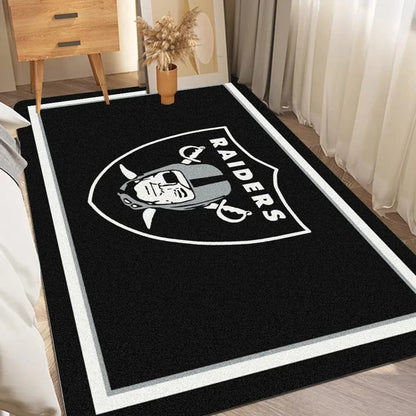 R-Raiders Rugby Decor Carpet for Living Room Bedroom Leisure Area Anti-slip Floor Mats Bedside Soft Rugs Doormat Welcome Rug