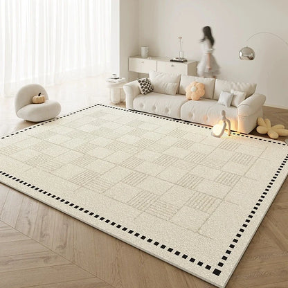 Ins Wind Geometric Rug Living Room Bedroom Non Slip Wear Resistant Nordic Minimalist Style Large Rug Home Decor