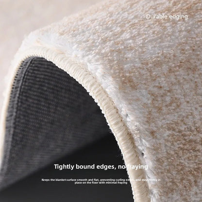 Super Soft Shaggy Rug Faux Wool Carpet for Living Room & Bedroom Extra Thick Non-Slip Long Narrow Floor Mat Plush Bedside Rug