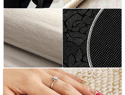 Round Living Room Rug Stain-Resistant Durable Wear-Resistant Floor Mat Luxurious Floral Rugs Large Size Home Decoration Carpet