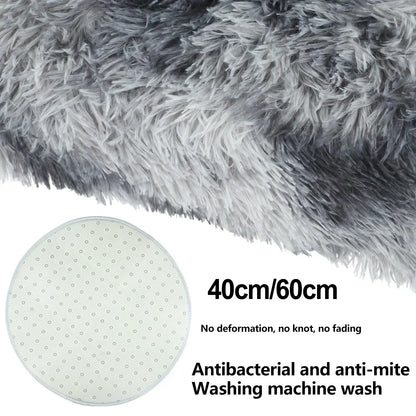Cute Non-slip Round Soft Shaggy Rug Modern Round Rugs For Kids Bedroom Fluffie Shaggy Round Rugs For Baby Room Decoration Salon