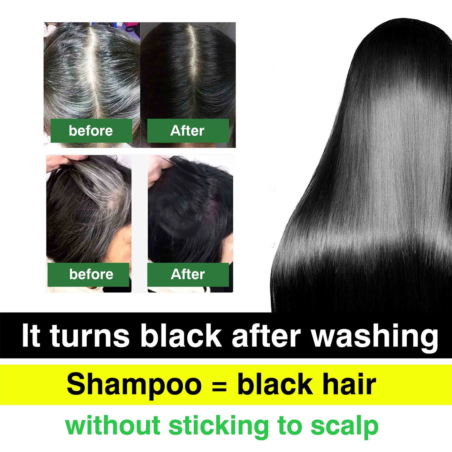 DR.DAVEY Boxed25ml×10PCS Black hair dye nourishes hair, cleanses and cares for it, and is a coloring hair care shampoo
