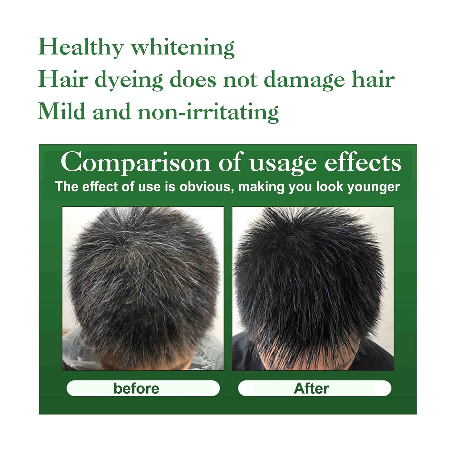 DR.DAVEY Boxed25ml×10PCS Black hair dye nourishes hair, cleanses and cares for it, and is a coloring hair care shampoo