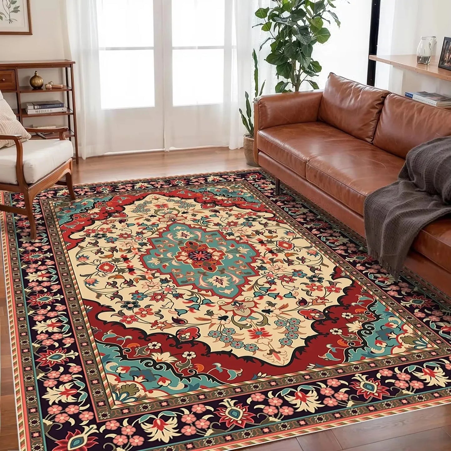 Bohemian Living Room Area Rugs Anti Slip Carpet for Living Room ,Floor Bedroom Big Size Rugs, Sofa Mats, Study,Home Decoration