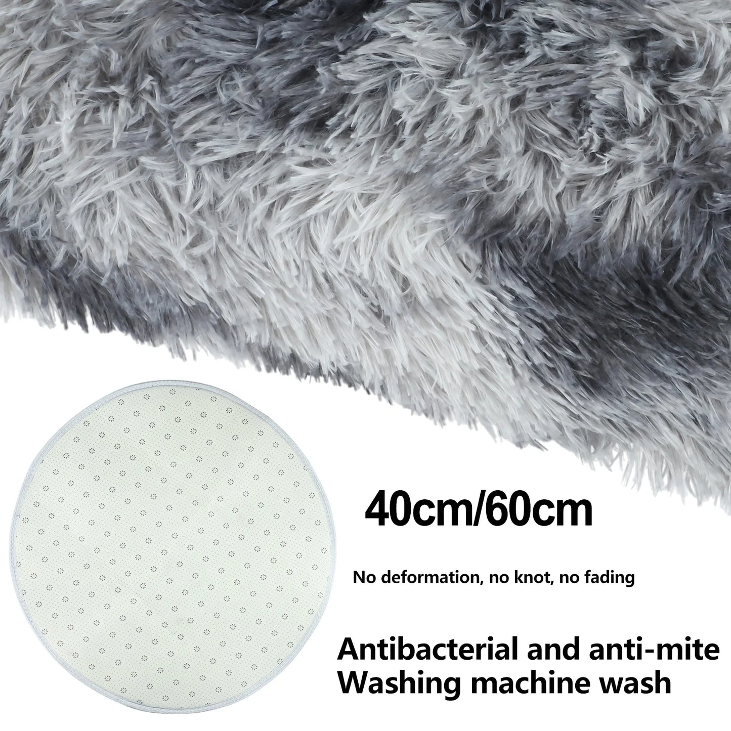 Cute Non-slip Round Soft Shaggy Rug Modern Round Rugs For Kids Bedroom Fluffie Shaggy Round Rugs For Baby Room Decoration Salon