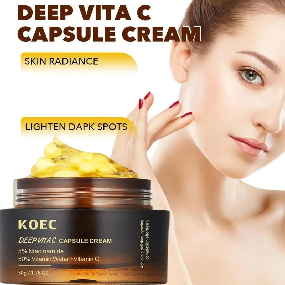 PDRN Pink Collagen Capsule Cream 5% Niachinamide VC Whitening Hydrolyzed Collagen Face Cream Moisturizing Firming Skin Care