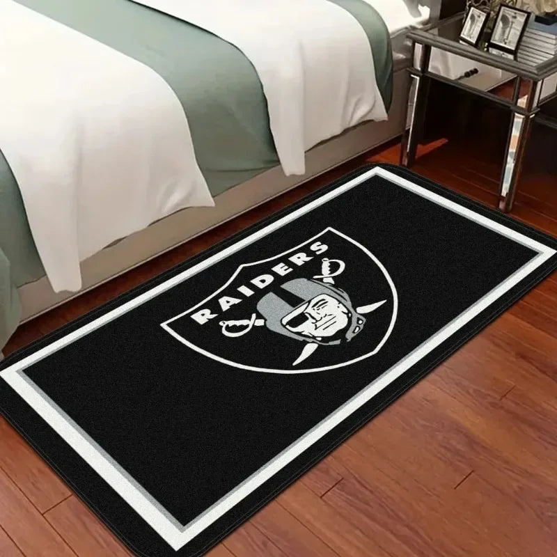 R-Raiders Rugby Decor Carpet for Living Room Bedroom Leisure Area Anti-slip Floor Mats Bedside Soft Rugs Doormat Welcome Rug